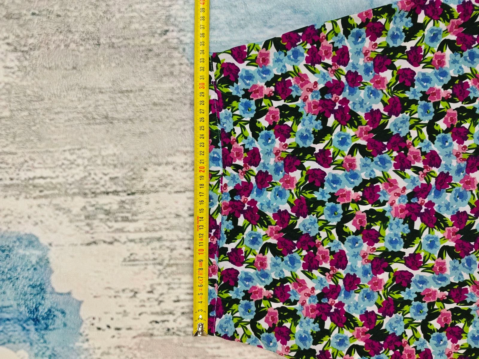 Saia Mini Floral Rosa Azul Estampa Ditsy Cottagecore Y2K Tamanho P – photo 7